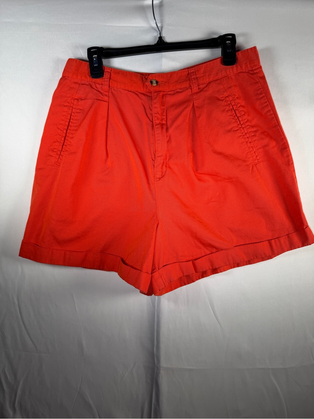 Basic Editions Bright Red Orange 90s Women's Shorts